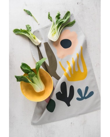 Asciugamano de cucina - Foglia Softer and Wild Strofinacci design svizzera originale