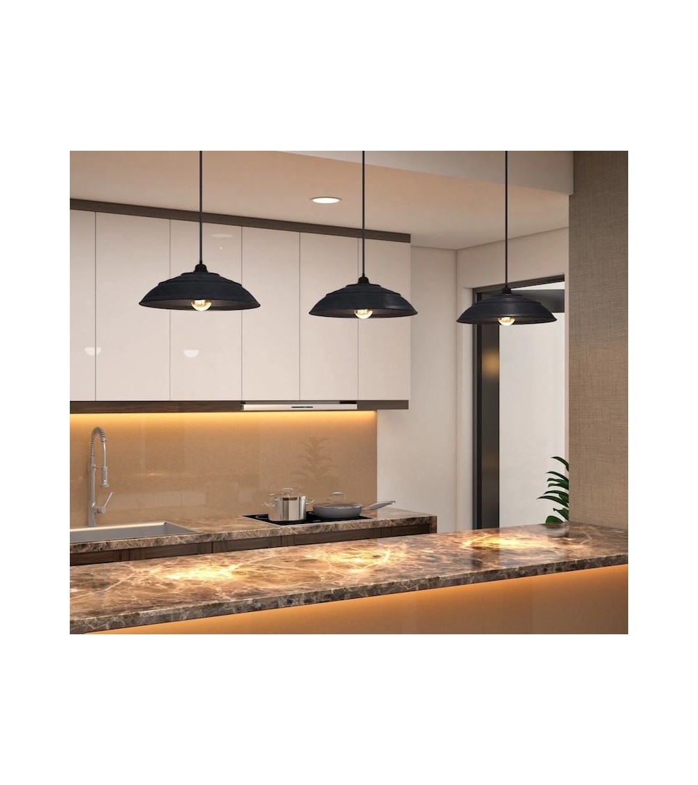 COPPA Carbone - Abat-jour pour suspension Hoopzi lampe moderne original