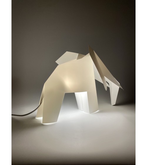 Lampe Éléphant - Luminaire animal à poser, lampe de chevet design Plizoo a poser de nuit led moderne originale design suisse