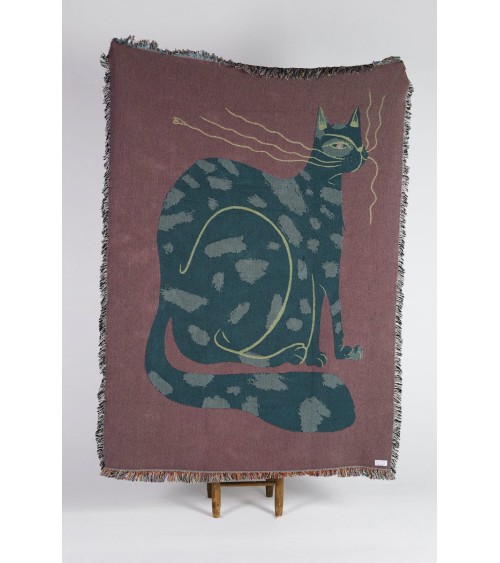 The Choupette after Karl - Woven cotton blanket Mad Marie best cozy soft throws and blankets for sofa