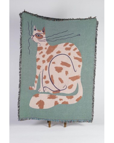 The Choupette after Karl - Plaid en coton Mad Marie plaide pour canapé plaid cocooning couverture douce suisse