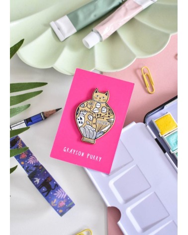 Enamel Pin - Grayson Purry Niaski broches and pins hat pin badges collectible