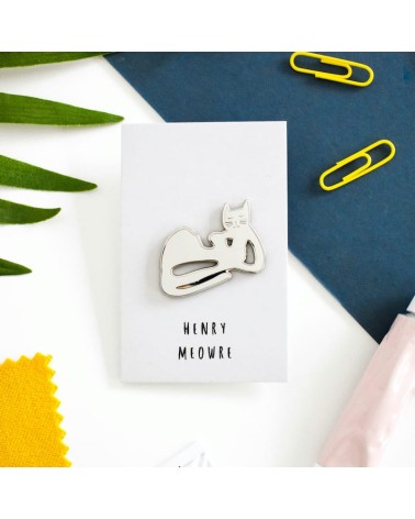 Pin Anstecker - Henry Meowre Niaski Anstecknadel Ansteckpins pins anstecknadeln kaufen