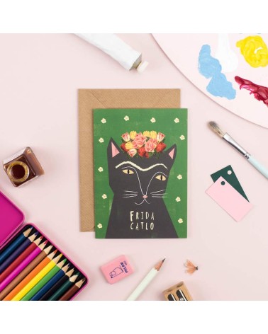 Grußkarte - Frida Catlo Niaski geschenkidee schweiz kaufen