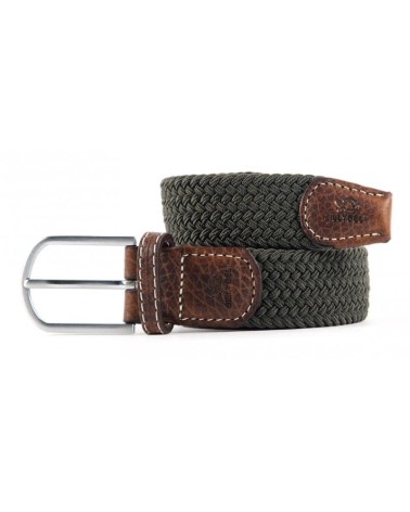Elastic woven belt - Khaki green Billybelt Belts design switzerland original