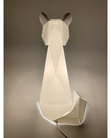 Lampe Renard - Luminaire animal à poser, lampe de chevet design Plizoo a poser de nuit led moderne originale design suisse