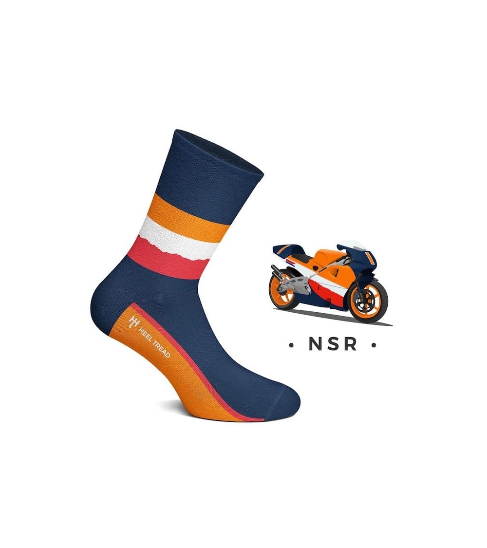 Socken - Honda NSR Heel Tread socke kuschelsocken für damen lustig herren farbige coole socken