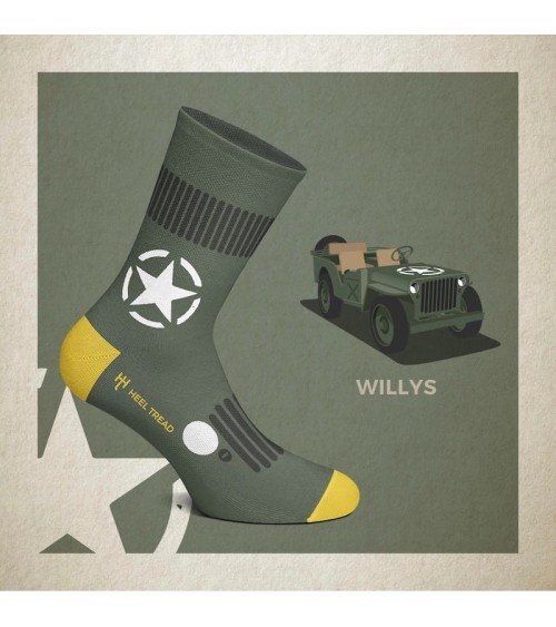 Socks - Willys Heel Tread funny crazy cute cool best pop socks for women men