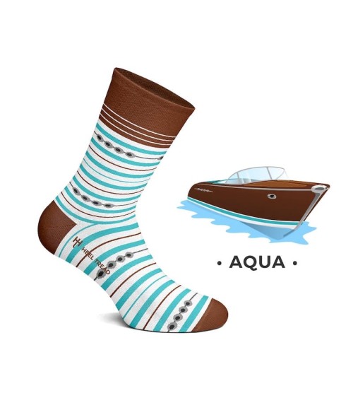 Socks - Aqua Heel Tread Socks design switzerland original