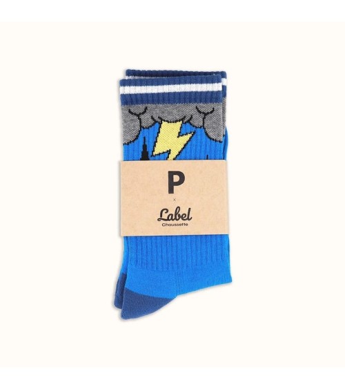 Sport-Socken - Pierre Merriaux Label Chaussette Socke lustige Damen Herren farbige coole socken mit motiv kaufen