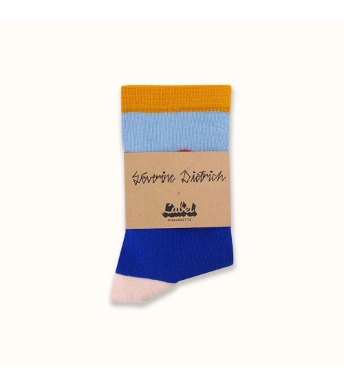 Calzini - Séverine Dietrich - Sunset Label Chaussette calze da uomo per donna divertenti simpatici particolari