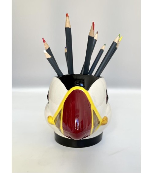 Puffin - Animal Pencil pot & Flower pot Quail Ceramics pretty pen pot holder cutlery toothbrush makeup brush