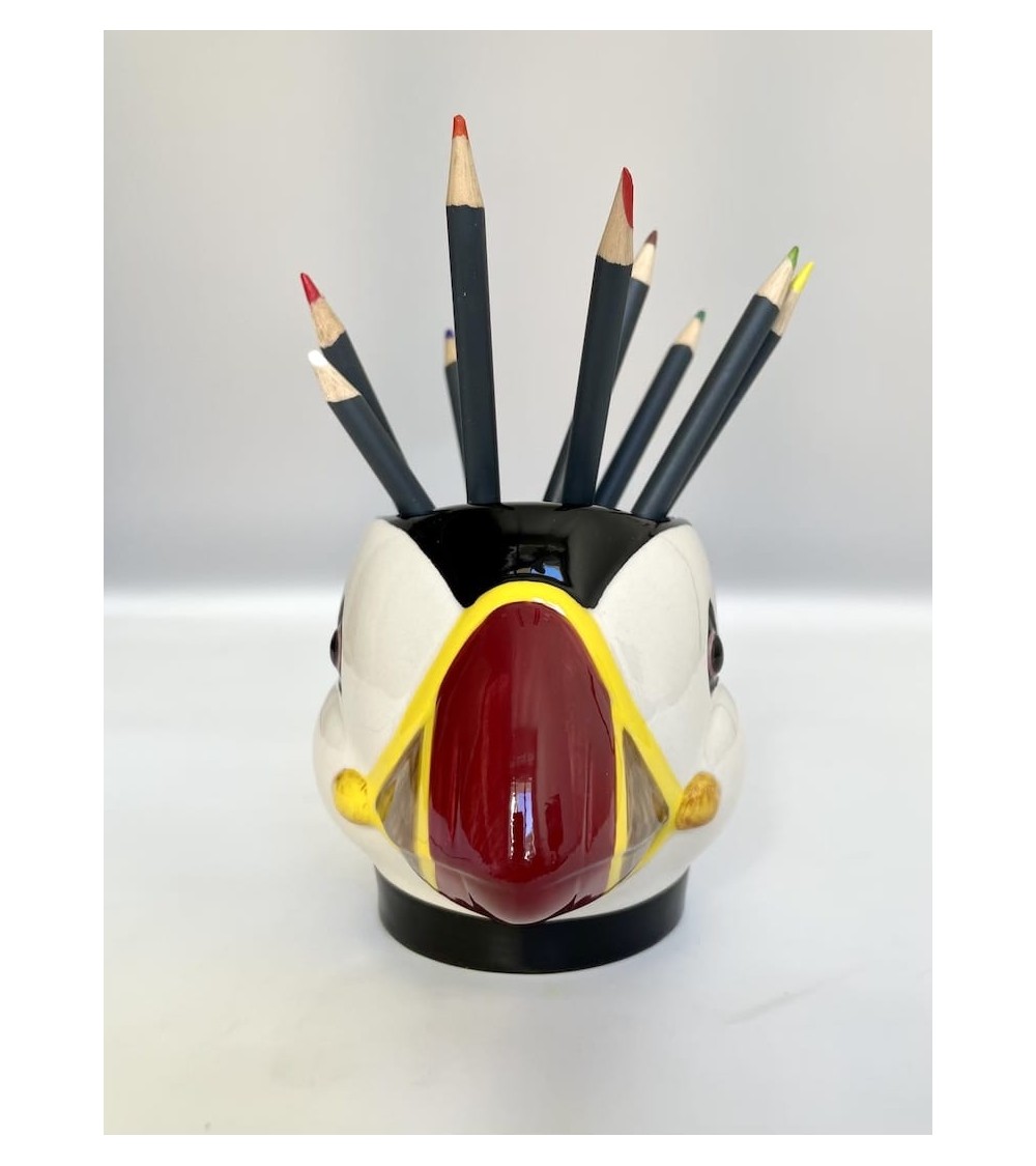 Porte crayon & stylo - Chèvre Toggenburg de Quail Ceramics