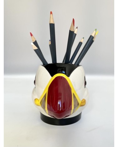 Papageientaucher - Stiftehalter & Blumentopf Quail Ceramics schreibtisch büro kinder besteckbehälter make up pinselhalter
