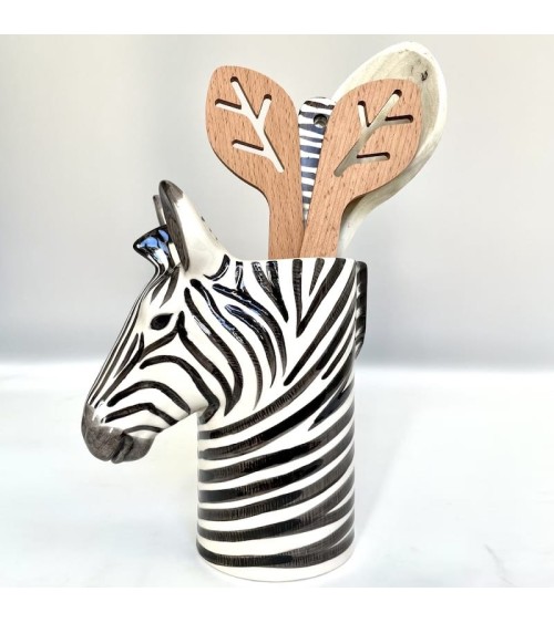 Zebra - Porta Mestoli Quail Ceramics