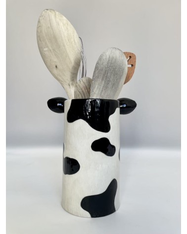 Holstein Kuh - Küchen Utensilienhalter Quail Ceramics Schweiz kaufen
