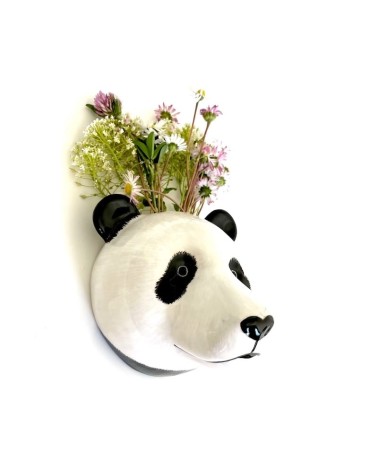 Panda - Piccolo vaso da parete Quail Ceramics vasi eleganti per interni per fiori decorativi design kitatori svizzera