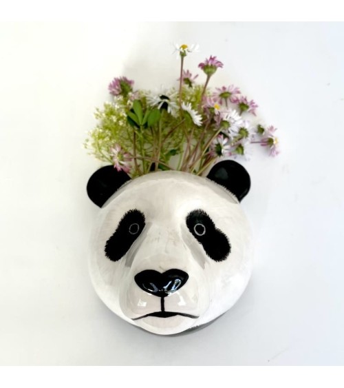 Panda - Kleine Wandvase Quail Ceramics vasen deko blumenvase blume vase design dekoration spezielle schöne kitatori schweiz k...