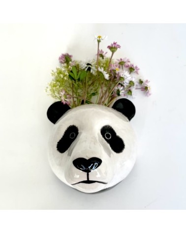 Panda - Kleine Wandvase Quail Ceramics vasen deko blumenvase blume vase design dekoration spezielle schöne kitatori schweiz k...