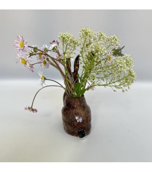 Lièvre - Mini vase à fleurs Quail Ceramics design fleur décoratif original kitatori suisse