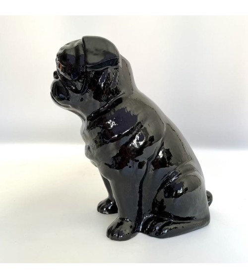 Black Pug - Flower vase Quail Ceramics table flower living room vase kitatori switzerland