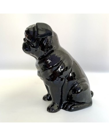 Black Pug - Flower vase Quail Ceramics table flower living room vase kitatori switzerland