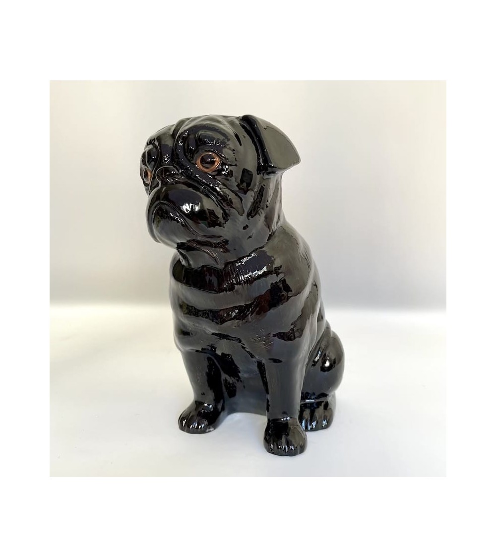 Schwarzer Mops - Blume Vase Quail Ceramics vasen deko blumenvase blume vase design dekoration spezielle schöne kitatori schwe...