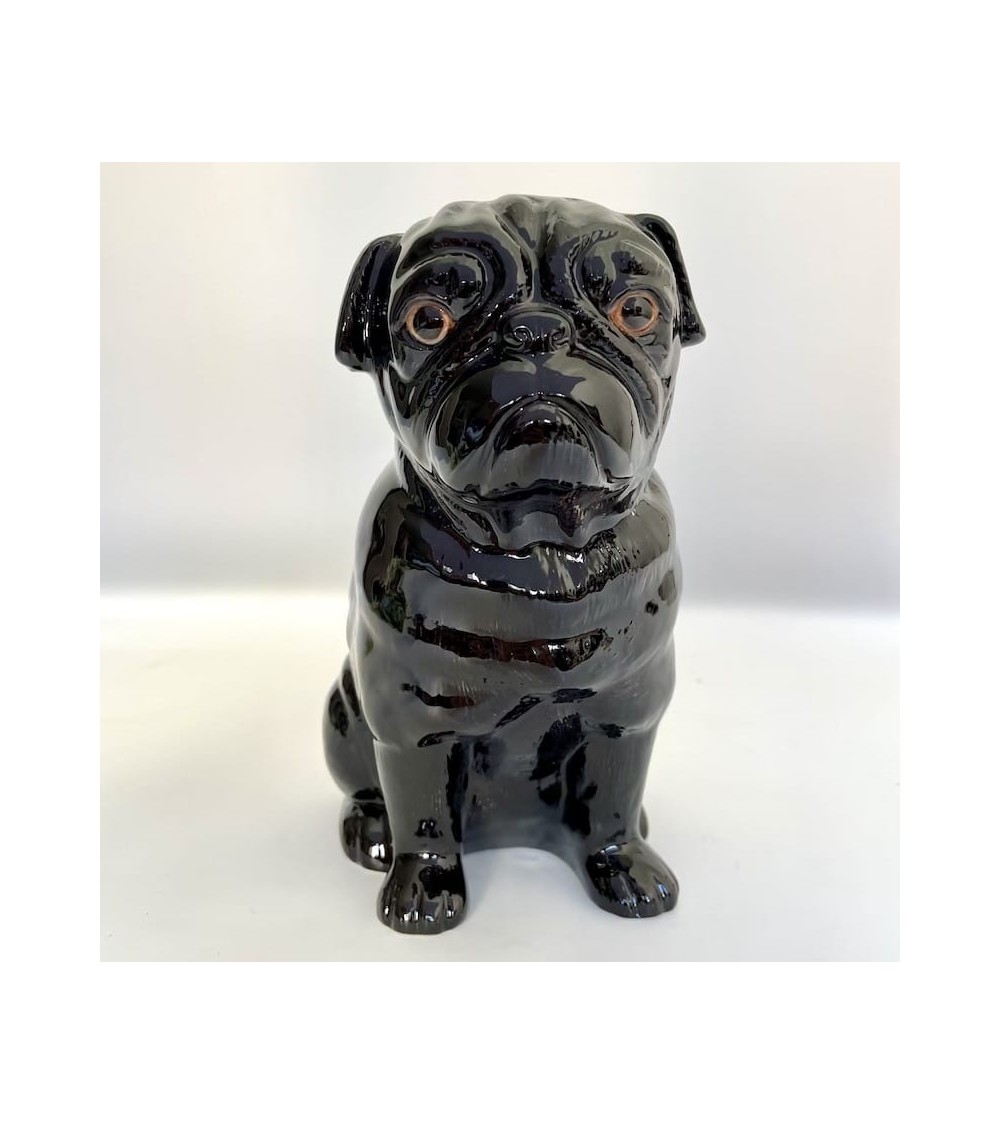 Schwarzer Mops - Blume Vase Quail Ceramics vasen deko blumenvase blume vase design dekoration spezielle schöne kitatori schwe...