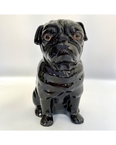 Black Pug - Flower vase Quail Ceramics table flower living room vase kitatori switzerland