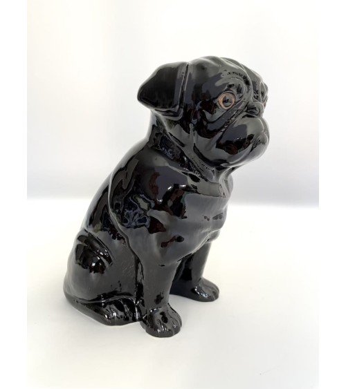 Black Pug - Flower vase Quail Ceramics table flower living room vase kitatori switzerland