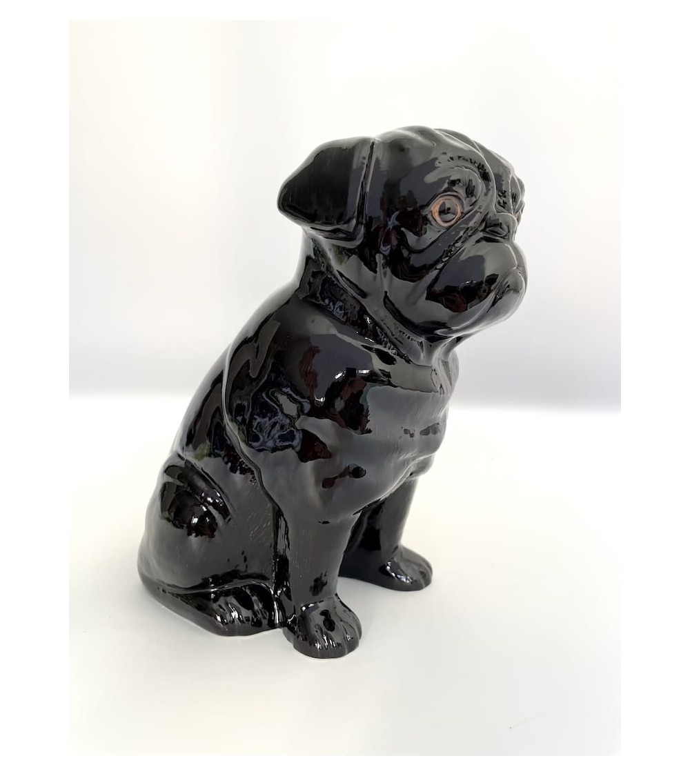 Schwarzer Mops - Blume Vase Quail Ceramics vasen deko blumenvase blume vase design dekoration spezielle schöne kitatori schwe...