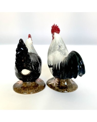 Dorking Henne & Hahn - Salz und Pfefferstreuer Quail Ceramics  pfeffer steuer salzpfeffersteuer set lustige kaufen