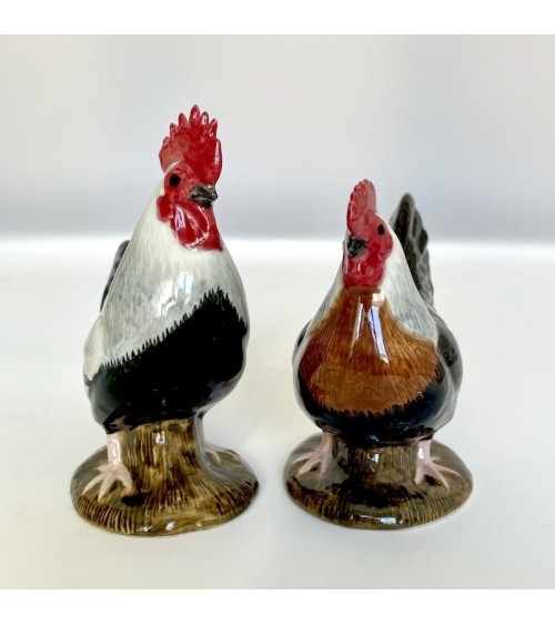 Dorking Henne & Hahn - Salz und Pfefferstreuer Quail Ceramics  pfeffer steuer salzpfeffersteuer set lustige kaufen