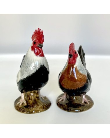 Dorking Henne & Hahn - Salz und Pfefferstreuer Quail Ceramics  pfeffer steuer salzpfeffersteuer set lustige kaufen