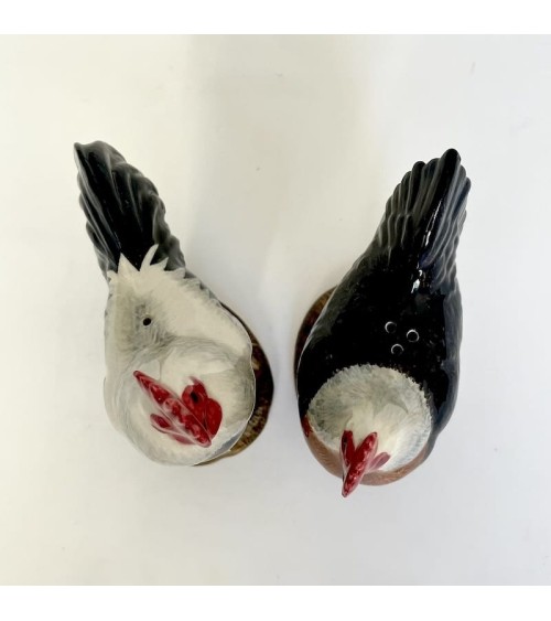 Dorking Henne & Hahn - Salz und Pfefferstreuer Quail Ceramics  pfeffer steuer salzpfeffersteuer set lustige kaufen