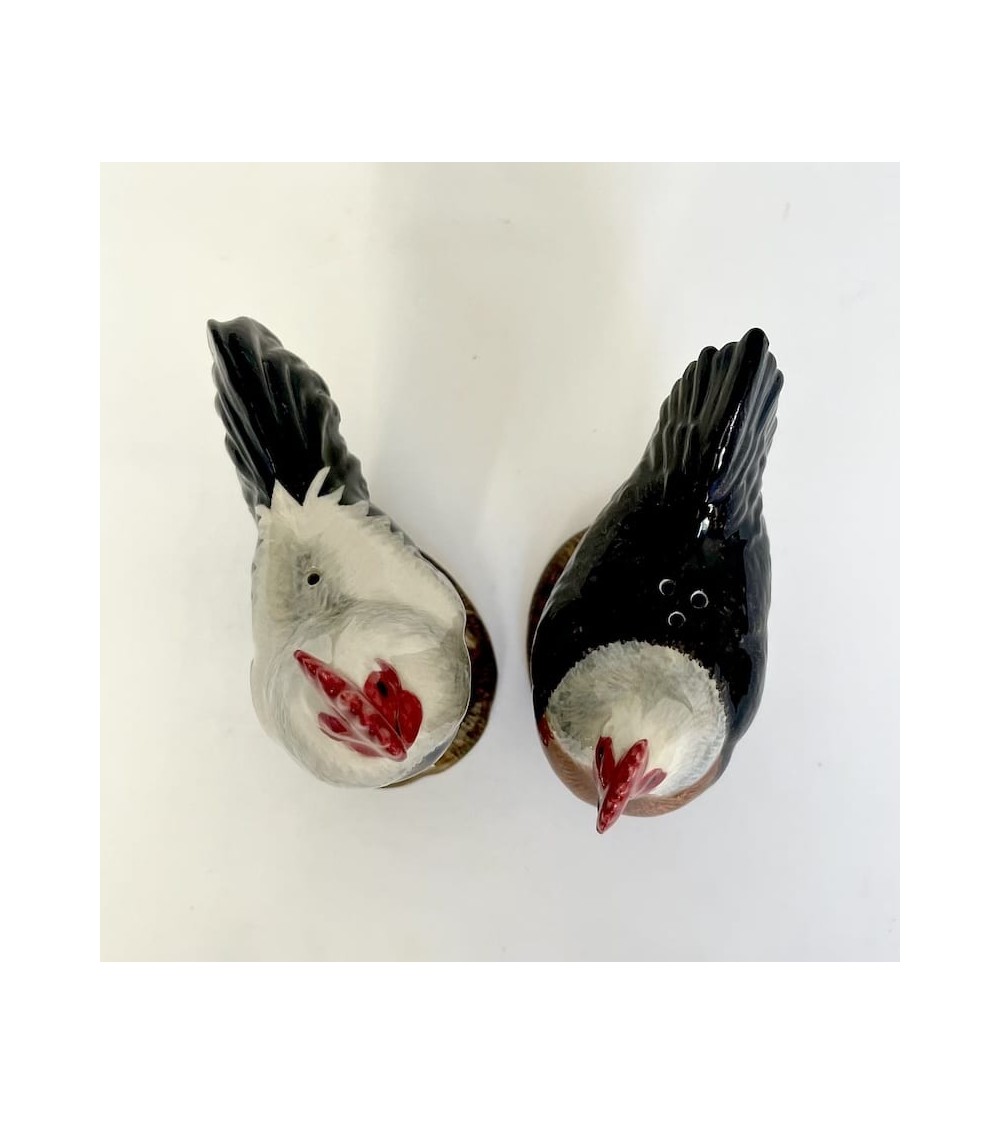 Dorking Hen and Cockerel - Salt and pepper shaker Quail Ceramics pots set shaker cute unique cool