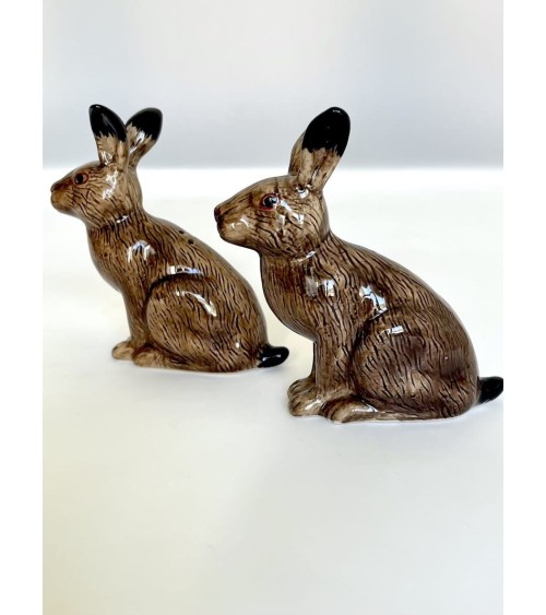 Lepre - Porta sale e pepe Quail Ceramics design da tavola saliera e pepiera
