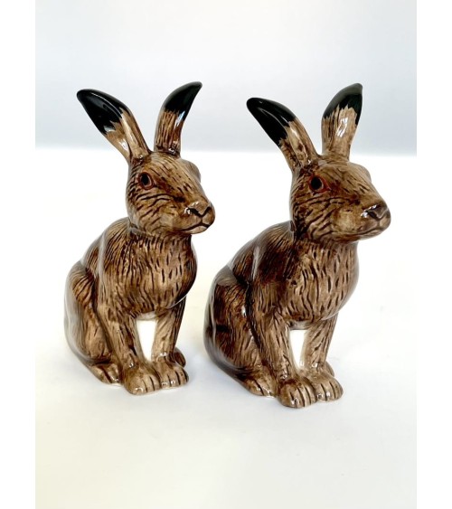 Lepre - Porta sale e pepe Quail Ceramics design da tavola saliera e pepiera
