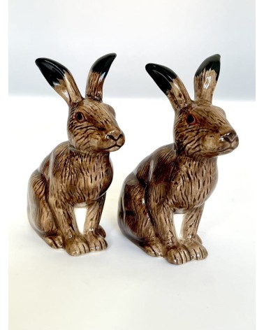 Lepre - Porta sale e pepe Quail Ceramics design da tavola saliera e pepiera