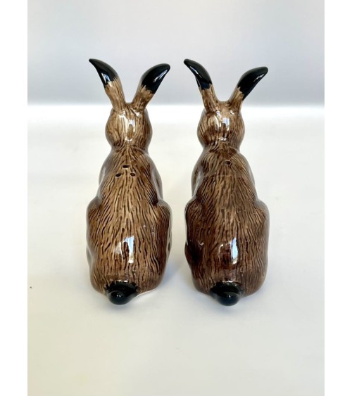 Lepre - Porta sale e pepe Quail Ceramics design da tavola saliera e pepiera