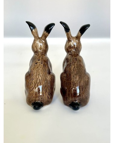 Hare - Salt and pepper shaker Quail Ceramics pots set shaker cute unique cool