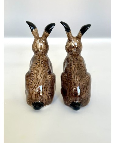Lepre - Porta sale e pepe Quail Ceramics design da tavola saliera e pepiera