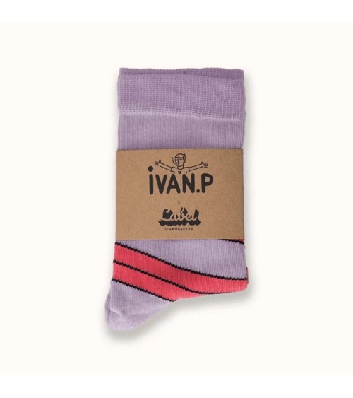 Chaussettes - Ivan Peev - Travis Enroulé Label Chaussette jolies chausset pour homme femme fantaisie drole originales