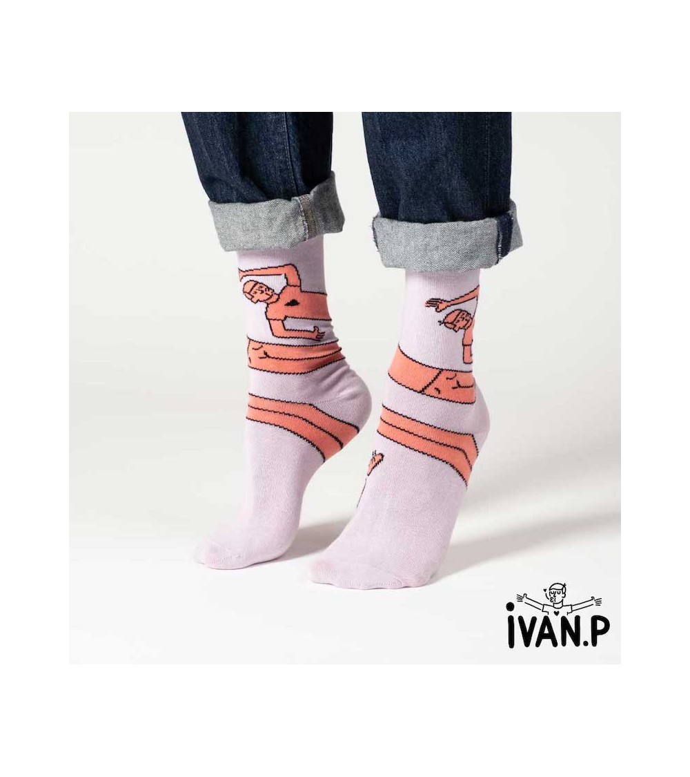 Calzini - Ivan Peev - Travis Enroulé Label Chaussette calze da uomo per donna divertenti simpatici particolari