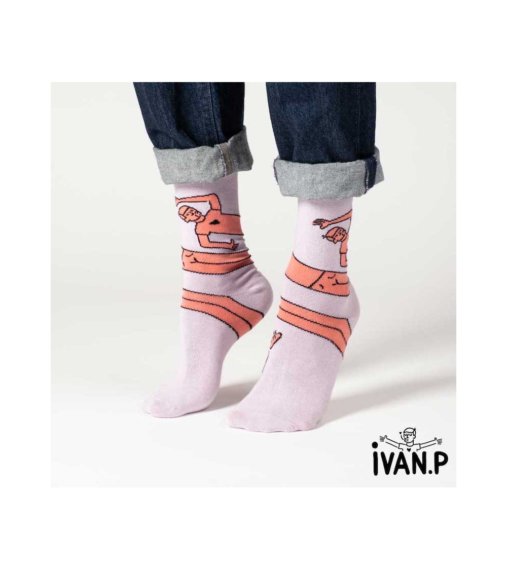 Chaussettes - Ivan Peev - Travis Enroulé Label Chaussette jolies pour femme originales pour homme chausset rigolotes drole Su...