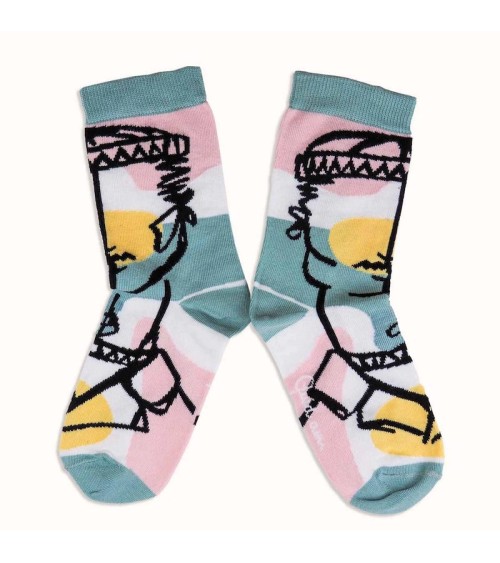 Socken - Quid.am Label Chaussette Socke lustige Damen Herren farbige coole socken mit motiv kaufen