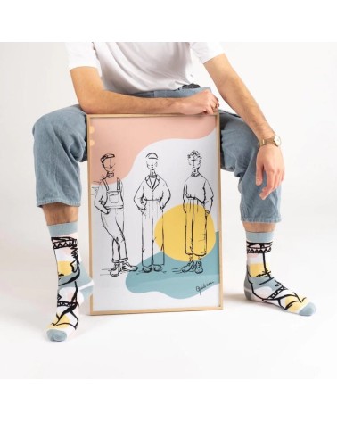Socks - Quid.am Label Chaussette funny crazy cute cool best pop socks for women men