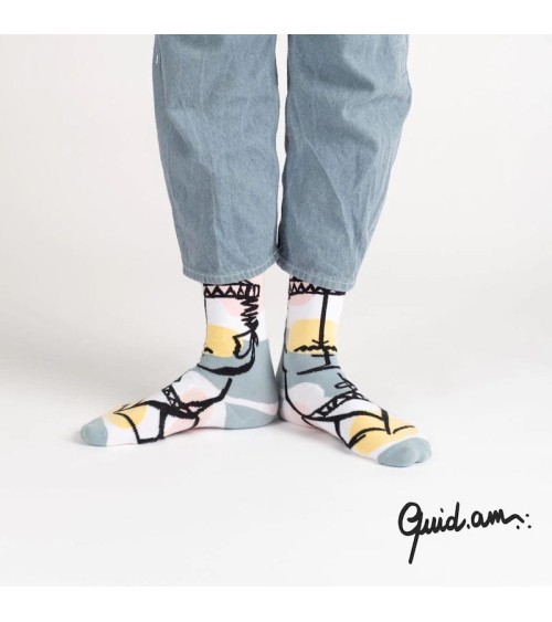 Chaussettes - Quid.am Label Chaussette jolies chausset pour homme femme fantaisie drole originales