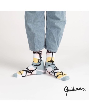 Chaussettes - Quid.am Label Chaussette jolies chausset pour homme femme fantaisie drole originales