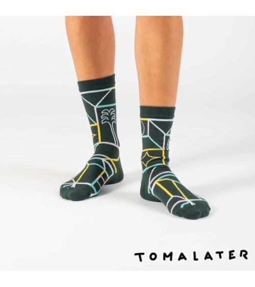 Chaussettes - Tomalater - Néons Label Chaussette jolies chausset pour homme femme fantaisie drole originales
